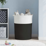 Vidaxx Aufbewahrungskorb ø 49x65 cm Baumwolle schwarz und weiß