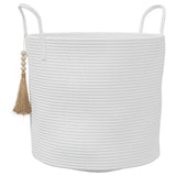 Vidaxl opbergmand ø 40x35 cm katoen wit