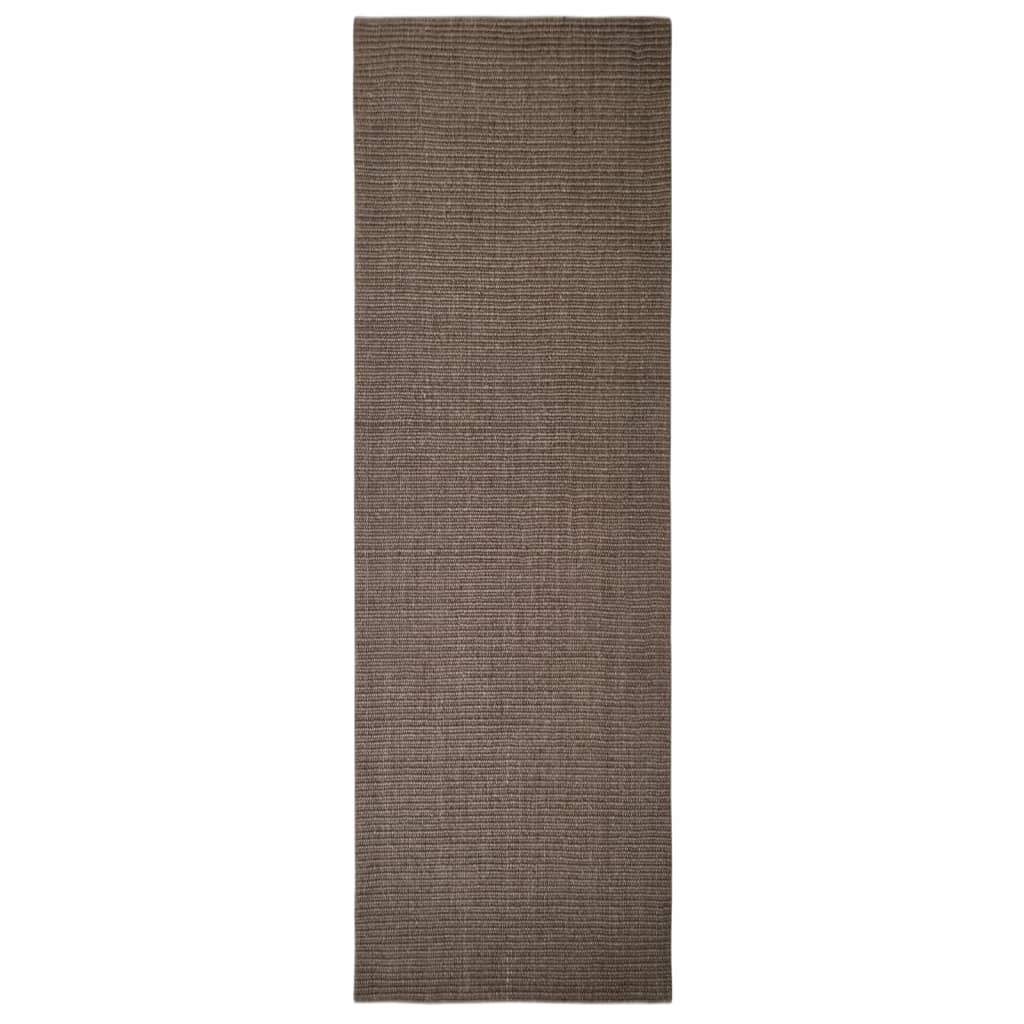 Vidaxl Sisalmat for skraping Post 80x250 cm Brown