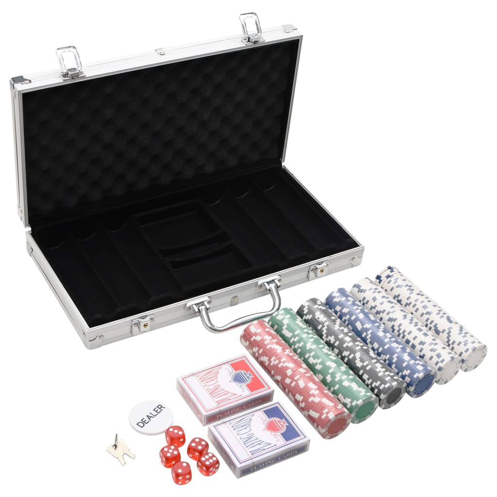 Vidaxl 300-Stéck Poker Set 11.5 g