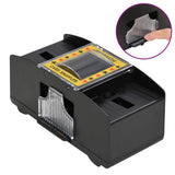 Vidaxl Automatic card shaking black 2 deck