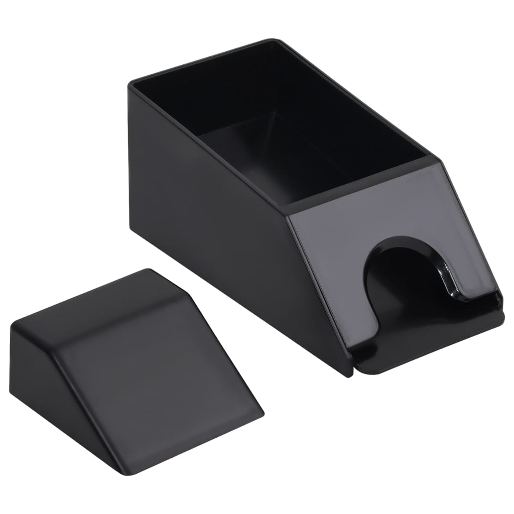 VidaXL Kartenschuh 2 Decks schwarz