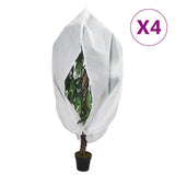 VidaXL Pflanzenabdeckungen mit Reißverschluss 4 Stück 70 g m² 2,36 x 2 m