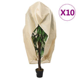 VidaXL Pflanzenabdeckungen mit Reißverschluss 10 Stück 70 g m² 1,2x1,8 m