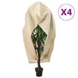 VidaXL Pflanzenabdeckungen mit Reißverschluss 4 Stück 70 g m² 3,93 x 3 m