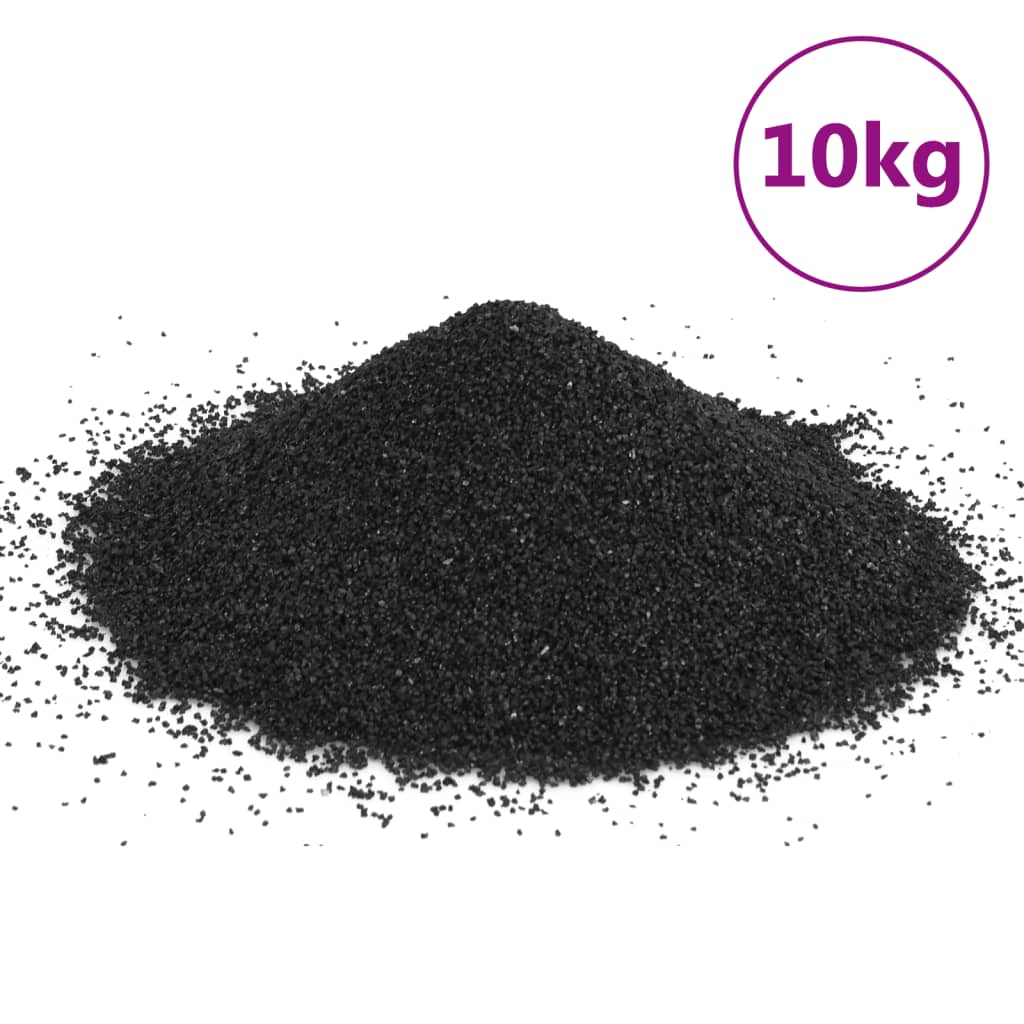 Vidaxl sable d'aquarium 10 kg 0,2 à 2 mm noir