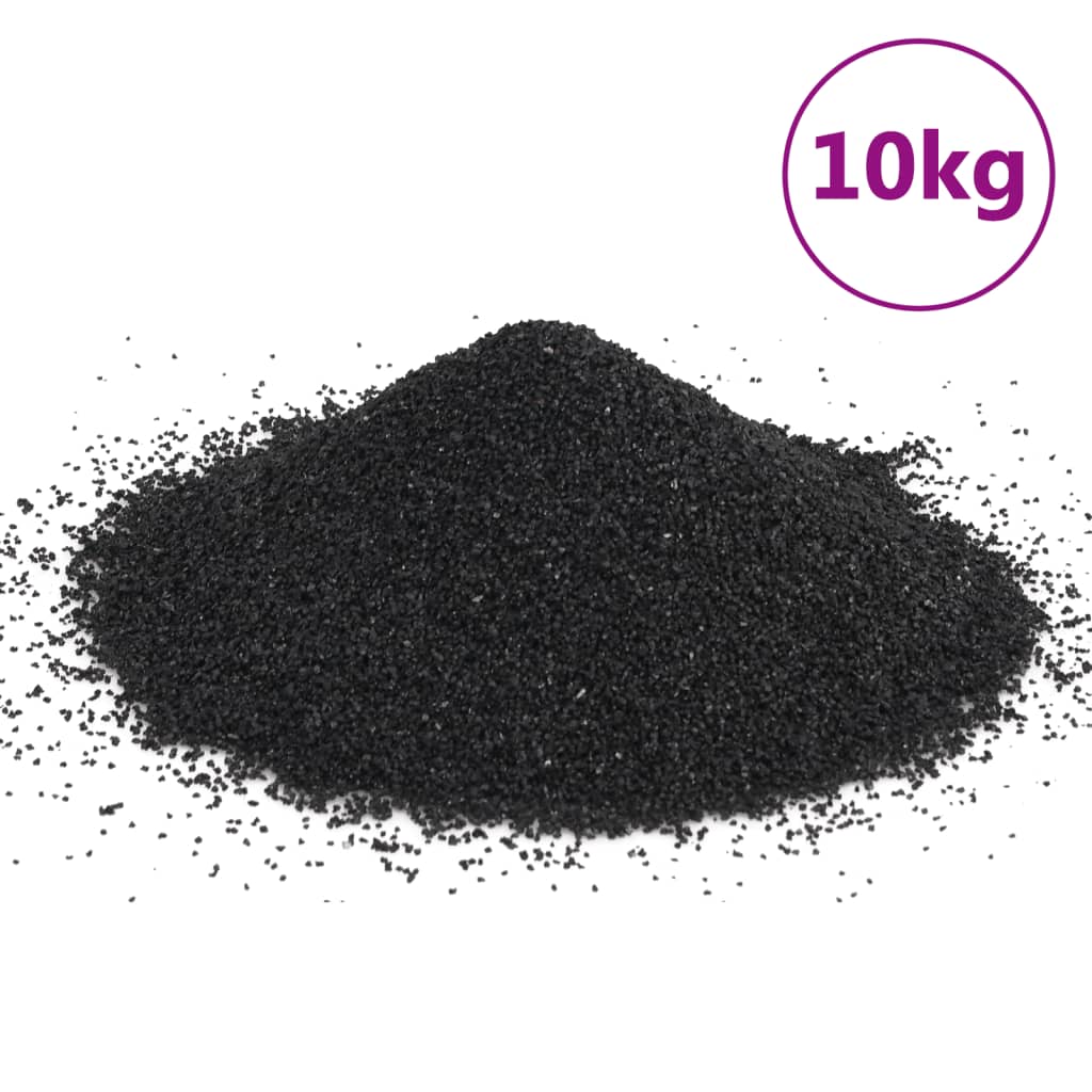 VidaXL Aquariensand 10 kg 0,2-2 mm Schwarz