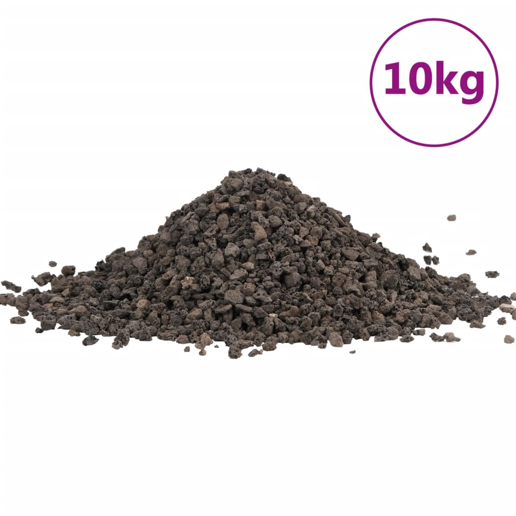 Vidaxl Basaltlinn 10 kg 5-8 mm schwaarz