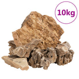 VidaXL Drachensteine ​​10 kg 5-30 cm braun