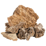 VidaXL Drachensteine ​​10 kg 5-30 cm braun