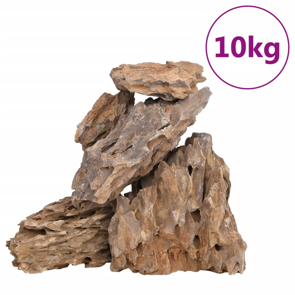 VidaXL Drachensteine ​​gemischte Farbe 10 kg 10-30 cm