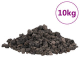 Vidaxl Lava Stones 10 kg 1-2 cm črna