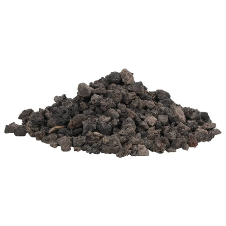 VidaXL Lavasteine 10 kg 1-2 cm schwarz