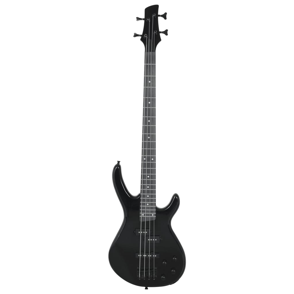 Guitare basse vidaxl pour les débutants électriques avec sac 4 4 46 noir