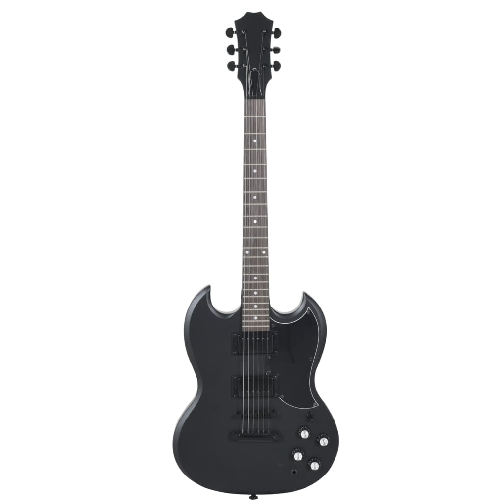 Vidaxl Guitar za začetnike Electric z torbo 4 4 39 Black