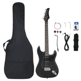 VidaXL Gitarre für Einsteiger elektrisch mit Tasche 4 4 39 schwarz