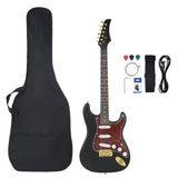 Guitarra Vidaxl para principiantes eléctricos con bolsa 4 4 39 Negro y oro