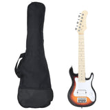 Guitarra Vidaxl para niños Electric con TAS 3 4 30 Marrón y Blanco