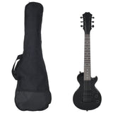 Guitare vidaxl pour les débutants électriques avec sac 3 4 30 noir