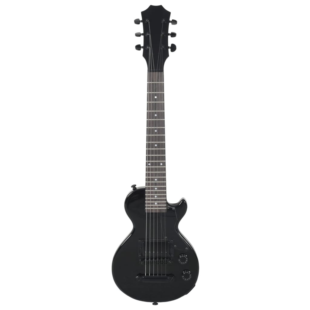 Guitare vidaxl pour les débutants électriques avec sac 3 4 30 noir