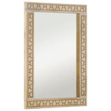 Vidaxl Bathroom Mirror 50x70x2.5 cm Solid mango wood and glass