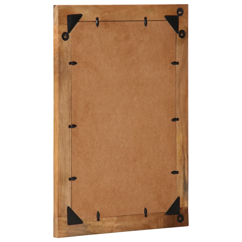 Vidaxl badkamerspiegel 50x70x2,5 cm massief mangohout en glas