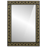 Vidaxl badkamerspiegel 50x70x2,5 cm massief mangohout en glas