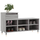 VidaXL Schuhschrank 102x36x60 cm Holzwerkstoff Sonomagrau
