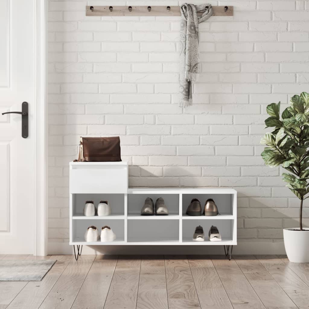 Vidaxx Schuhschrank 102x36x60 cm Holzwerkstoff weiß