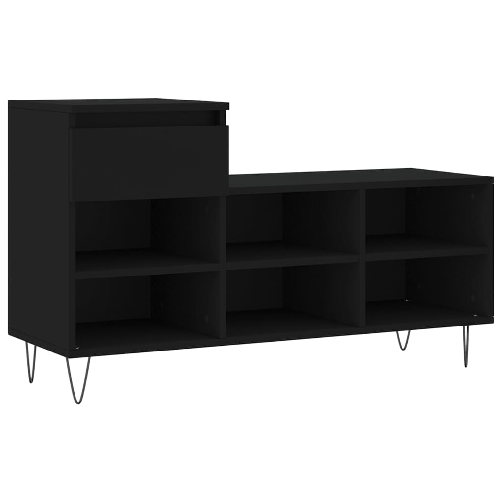 Vidaxx Schuhschrank 102x36x60 cm lackiertes Holz schwarz