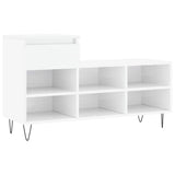 VidaXL Shoe cabinet 102x36x60 cm Processed Wood High Gloss White