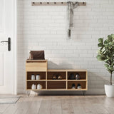VidaXL Schuhschrank 102x36x60 cm Holzwerkstoff Sonoma-Eiche