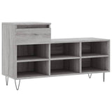 VidaXL Schuhschrank 102x36x60 cm Holzwerkstoff Sonomagrau