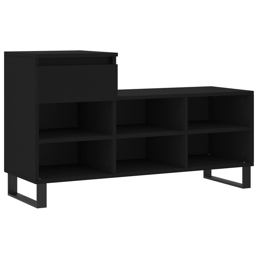 Vidaxx Schuhschrank 102x36x60 cm lackiertes Holz schwarz