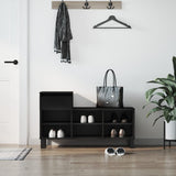 VidaXL Shoe cabinet 102x36x60 cm Properted Wood Black