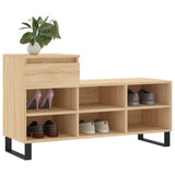 VidaXL Schuhschrank 102x36x60 cm Holzwerkstoff Sonoma-Eiche