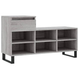 VidaXL Schuhschrank 102x36x60 cm Holzwerkstoff Sonomagrau