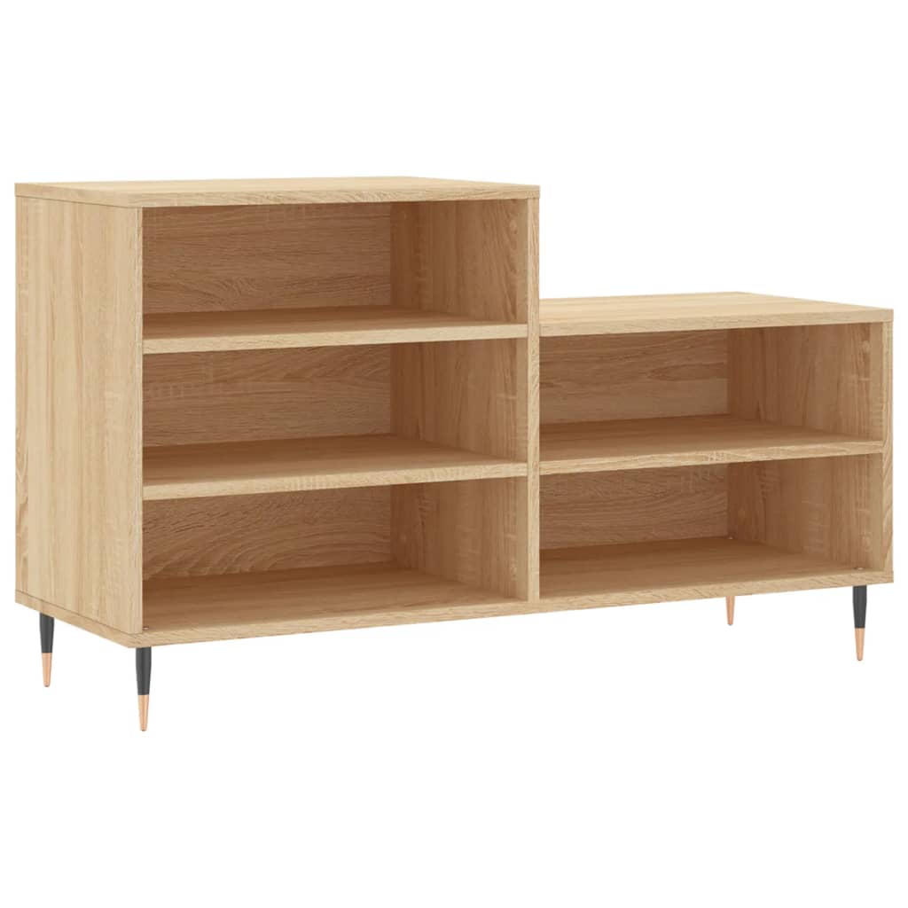 VidaXL Schuhschrank 102x36x60 cm Holzwerkstoff Sonoma-Eiche