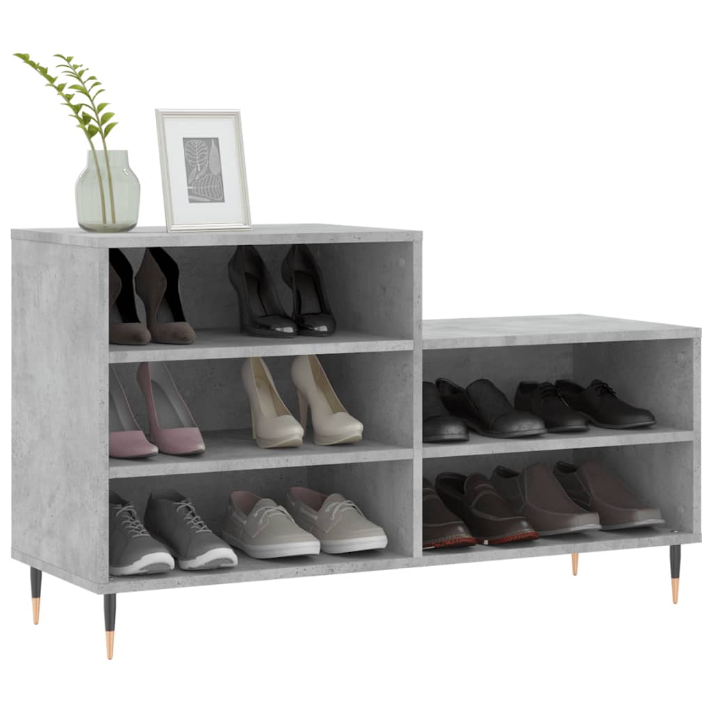 Vidaxx Schuhschrank 102x36x60 cm Holzwerkstoff betongrau