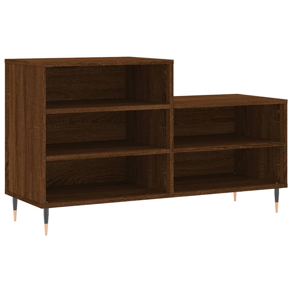 Vidaxx Schuhschrank 102x36x60 cm, fertige Holzfarbe, braune Eiche