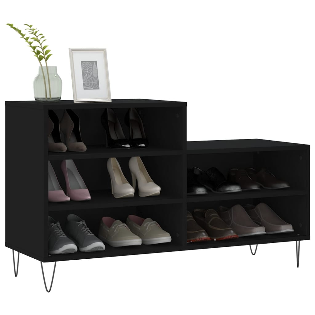 Vidaxx Schuhschrank 102x36x60 cm lackiertes Holz schwarz