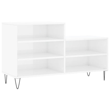 Vidaxx Schuhschrank 102x36x60 cm lackiertes Holz Hochglanz weiß