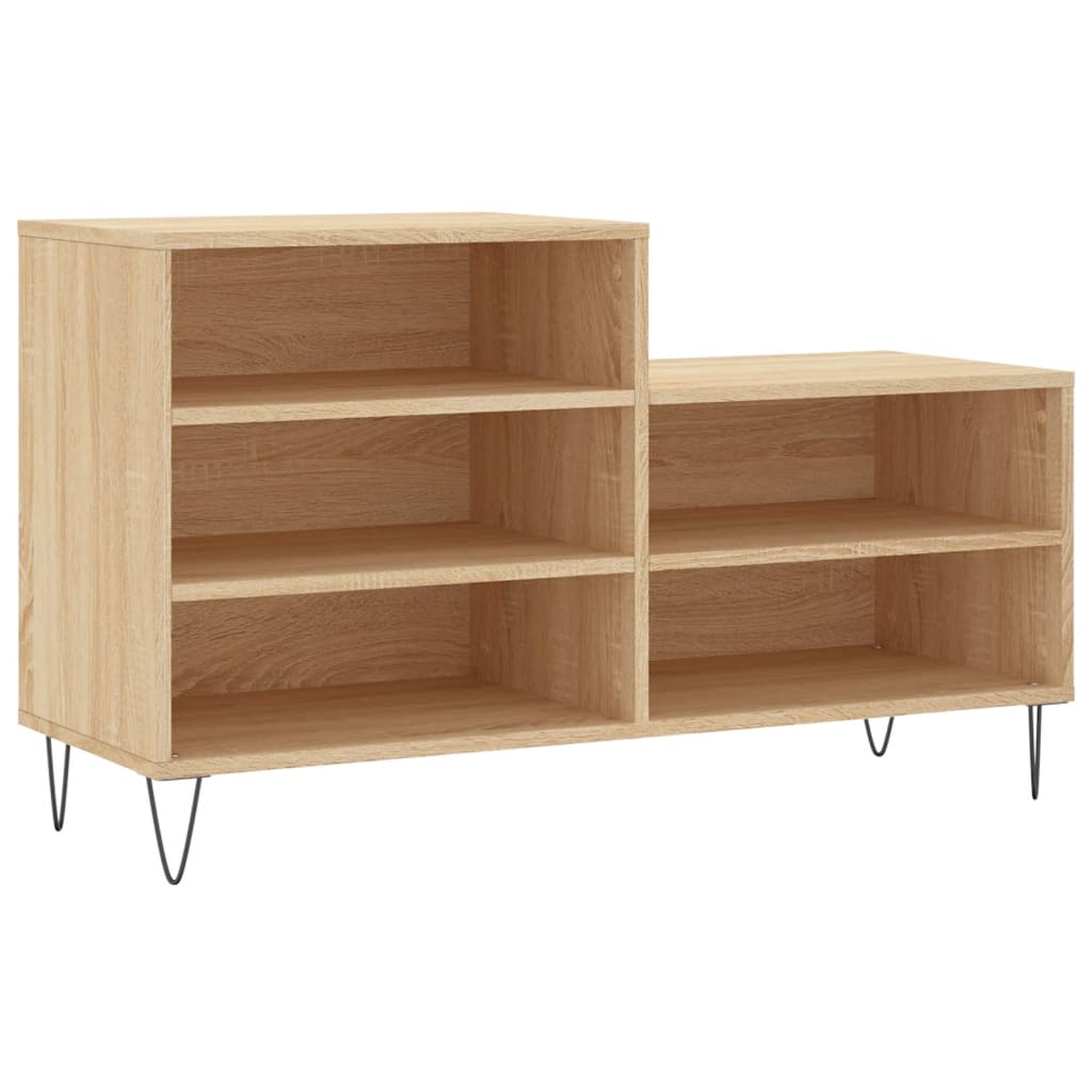 VidaXL Schuhschrank 102x36x60 cm Holzwerkstoff Sonoma-Eiche