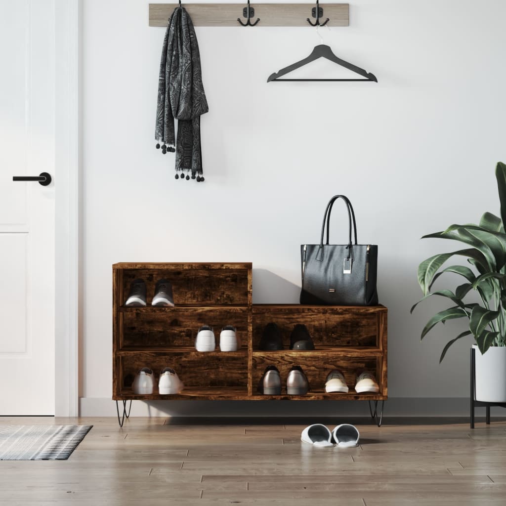 Vidaxx Schuhschrank 102x36x60 cm Holzwerkstoff, Räuchereiche