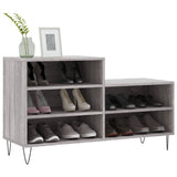 VidaXL Schuhschrank 102x36x60 cm Holzwerkstoff Sonomagrau
