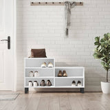 Vidaxl Shoe Cabinet 102x36x60 cm Property Wood White