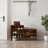 VidaXL Shoe cabinet 102x36x60 cm Properted wood Smoked oak colored