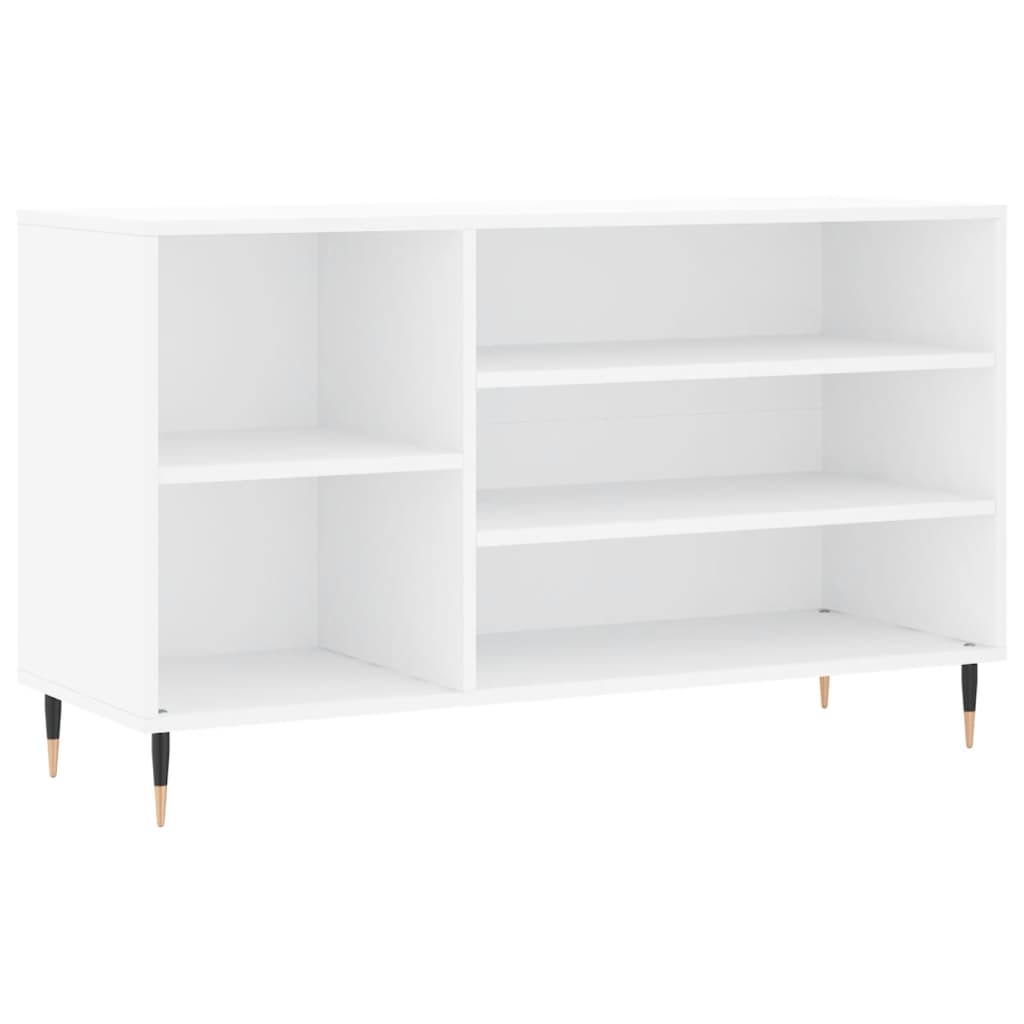 Skříňka na boty Vidaxl 102x36x60 cm Zpracované dřevo High Gloss White