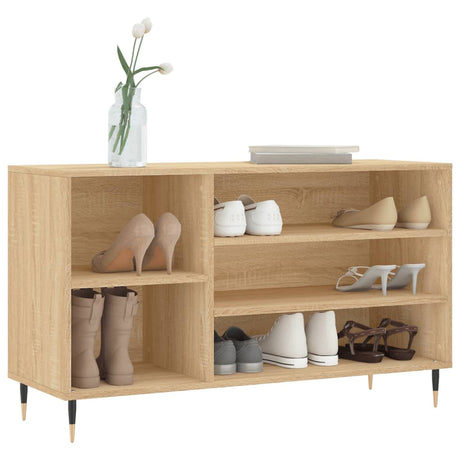 VidaXL Schuhschrank 102x36x60 cm Holzwerkstoff Sonoma-Eiche
