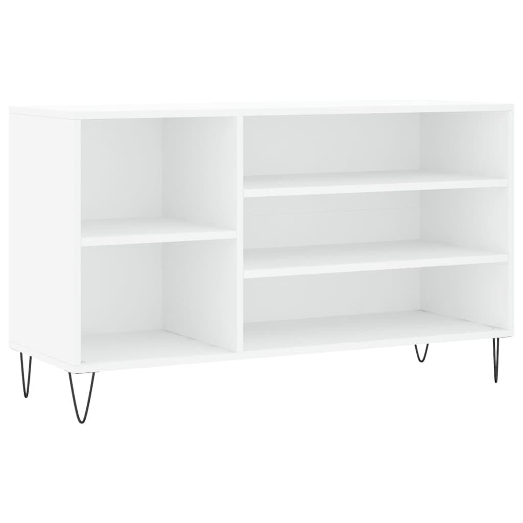 Vidaxl Cabinet da scarpe 102x36x60 cm Bianco in legno